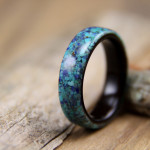 Macassar Ebony with Turquoise & Lapis Lazuli